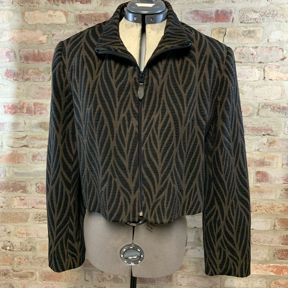 Earl rutenburg zip jacket blazer large